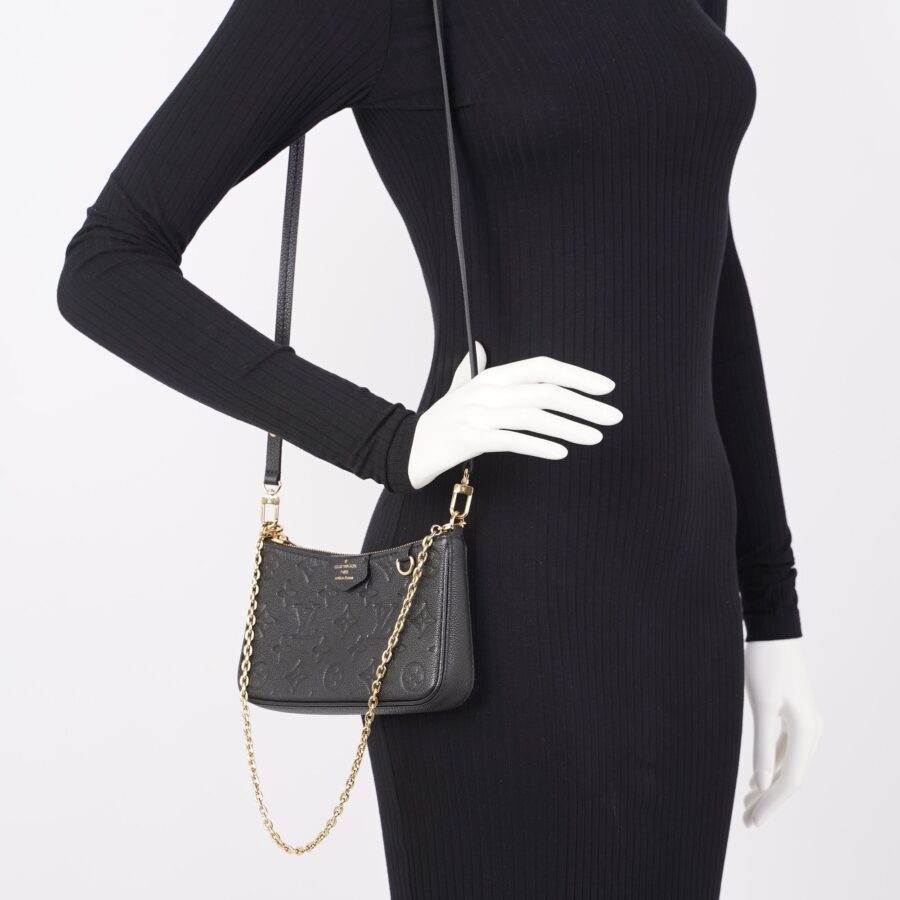 Louis Vuitton Easy Pouch Black Monogram Empreinte Leather | Studio Nafay