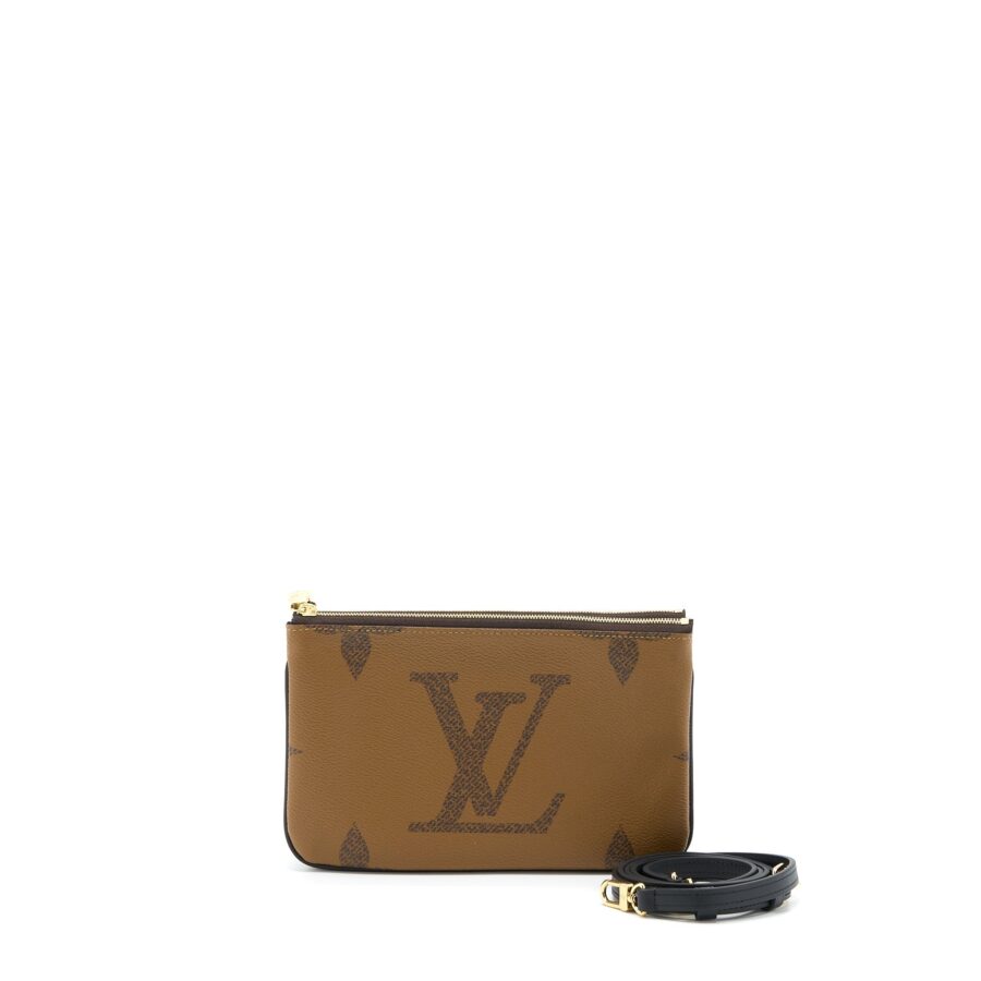Louis Vuitton Double Zip Pochette Monogram Canvas GHW (New version) | Studio Nafay