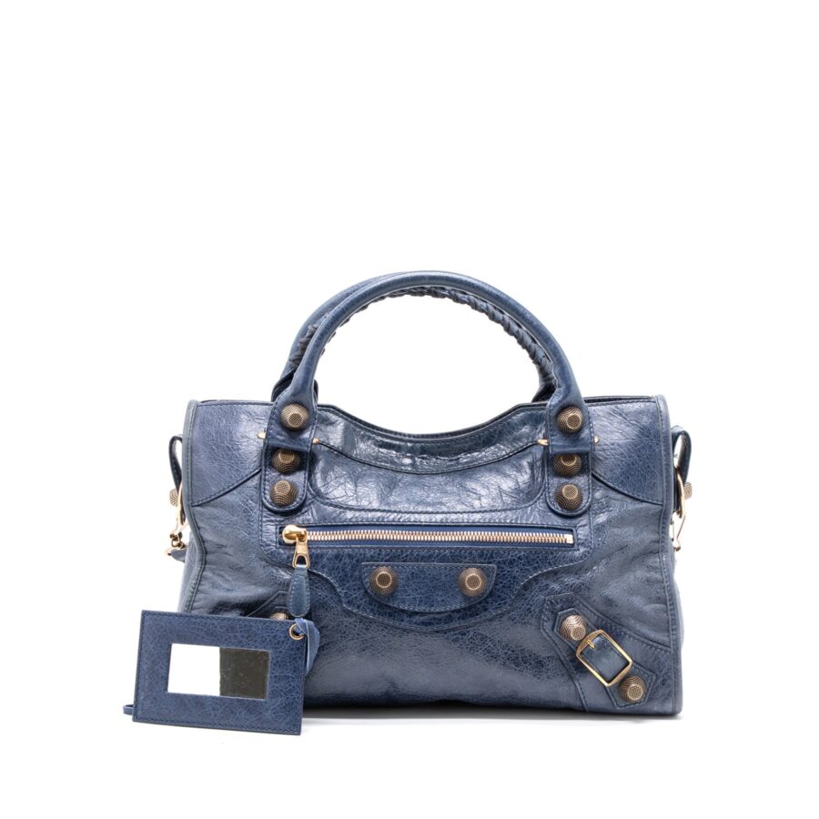 Balenciaga Giant City Bag Dark Blue RGHW | Studio Nafay