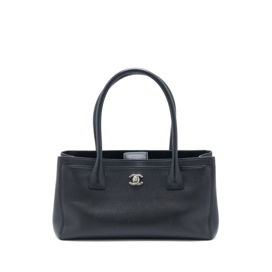 Chanel Cerf Tote Bag Grained Calfskin Black SHW | Studio Nafay
