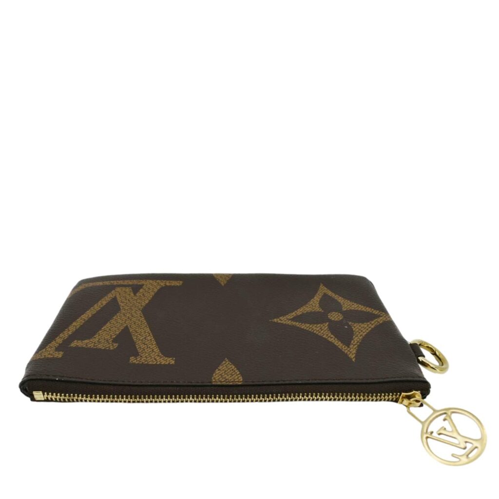 LOUIS VUITTON Giant Monogram Reverse Canvas Trio Pouch Brown