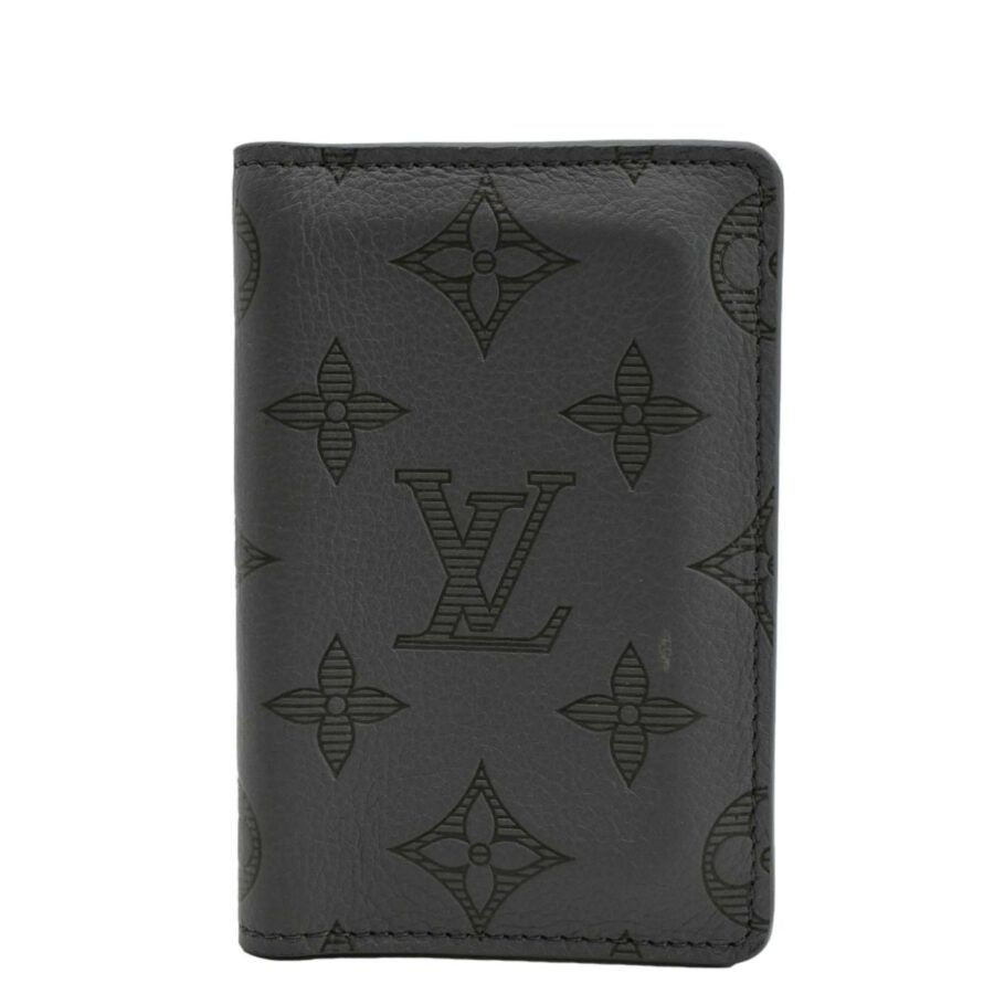 LOUIS VUITTON Monogram Shadow Pocket Organizer Gray | Studio Nafay
