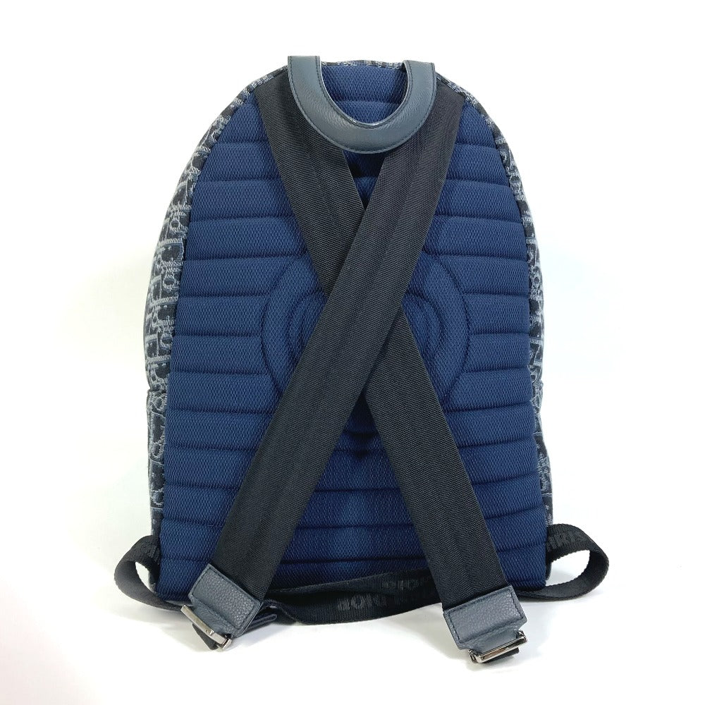 Dior Backpack Canvas / leather Navy Trotter Oblique Backpack mens
