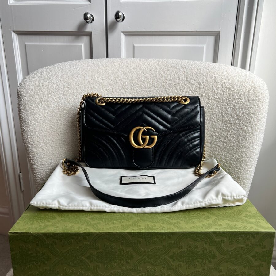 Gucci GG Black Marmont Small Shoulder Bag (RRP £ ) | Studio Nafay