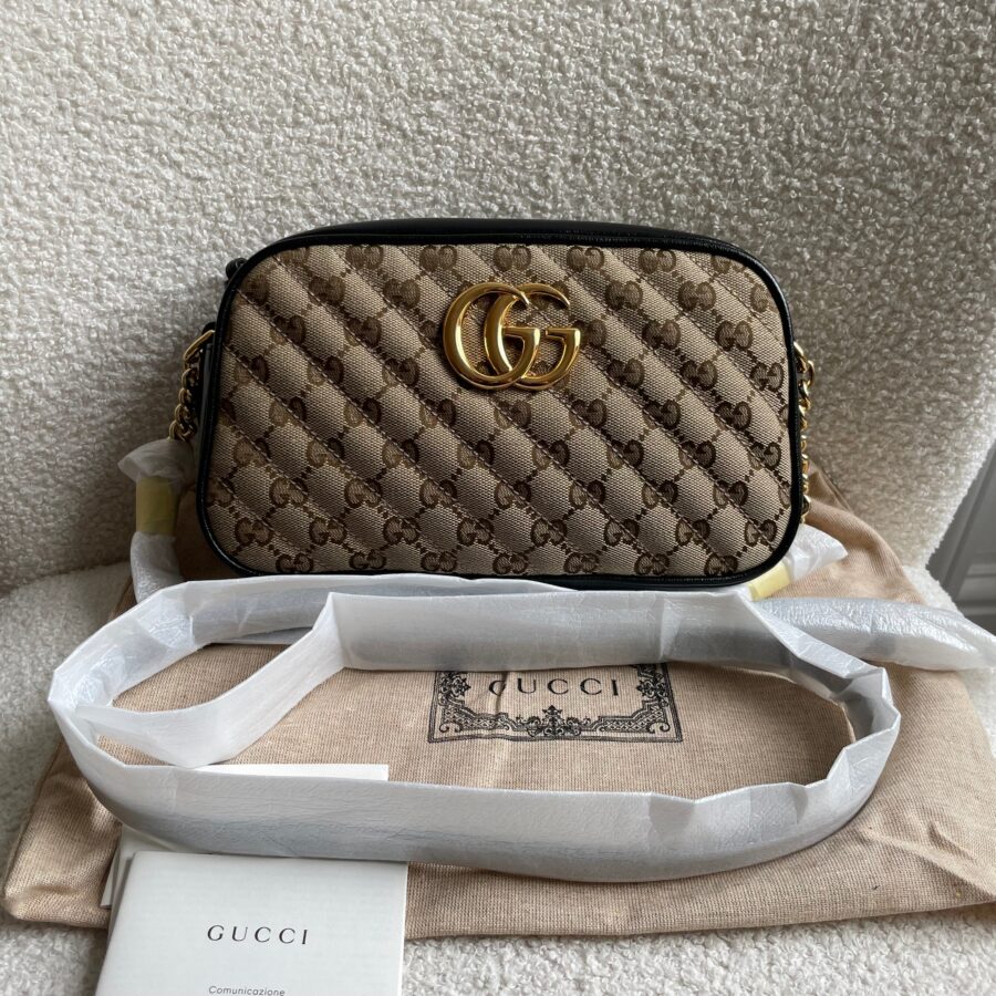 Gucci GG Marmont Canvas Small Shoulder Bag | Studio Nafay