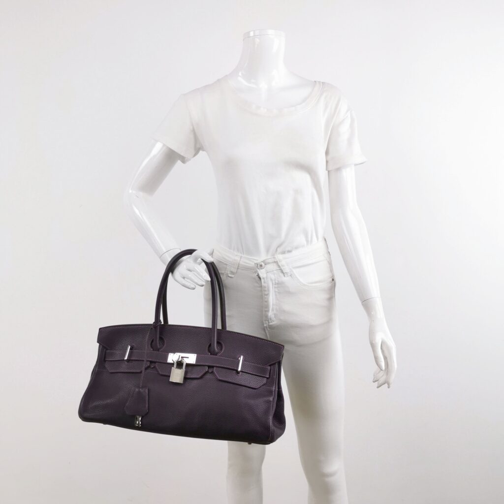 Hermes Shoulder Birkin 42 HSS Special Order Togo Cassis Violet Anemone Interior Hardware - Product Image 2