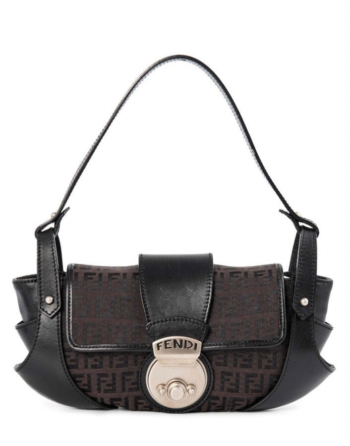 FENDI FF ZUCCHINO COMPLIATION SHOULDER BAG | Studio Nafay