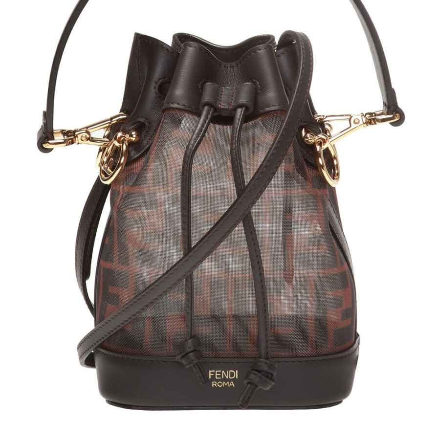 FENDI FF VITELLO GRACE MINI MON TRESOR BUCKET BAG | Studio Nafay