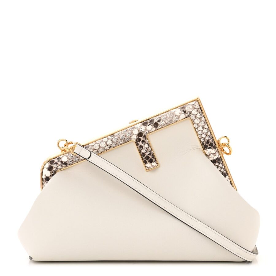 FENDI SMALL FENDI FIRST NAPPA LEATHER BAG | Studio Nafay