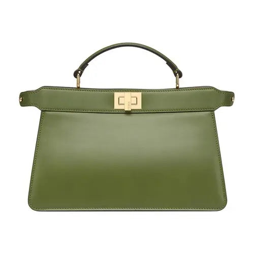 FENDI PEEKABOO ISEEU EAST WEST LEATHER SATCHEL BAG | Studio Nafay