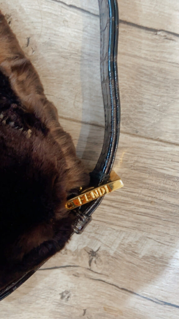 FENDI RABBIT FUR BAGUETTE HANDBAG - Product Image 2