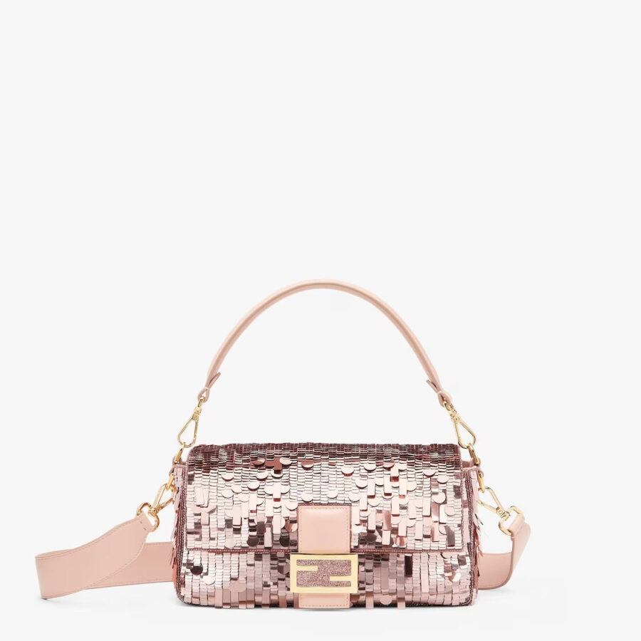 FENDI SEQUIN BAGUETTE SHOULDER BAG | Studio Nafay