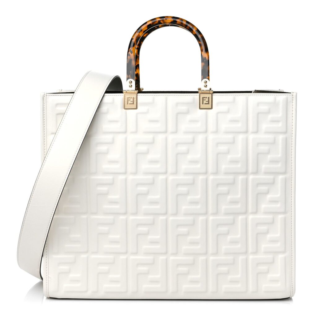 FENDI SUNSHINE MEDIUM LEATHER TOTE BAG - Product Image 2