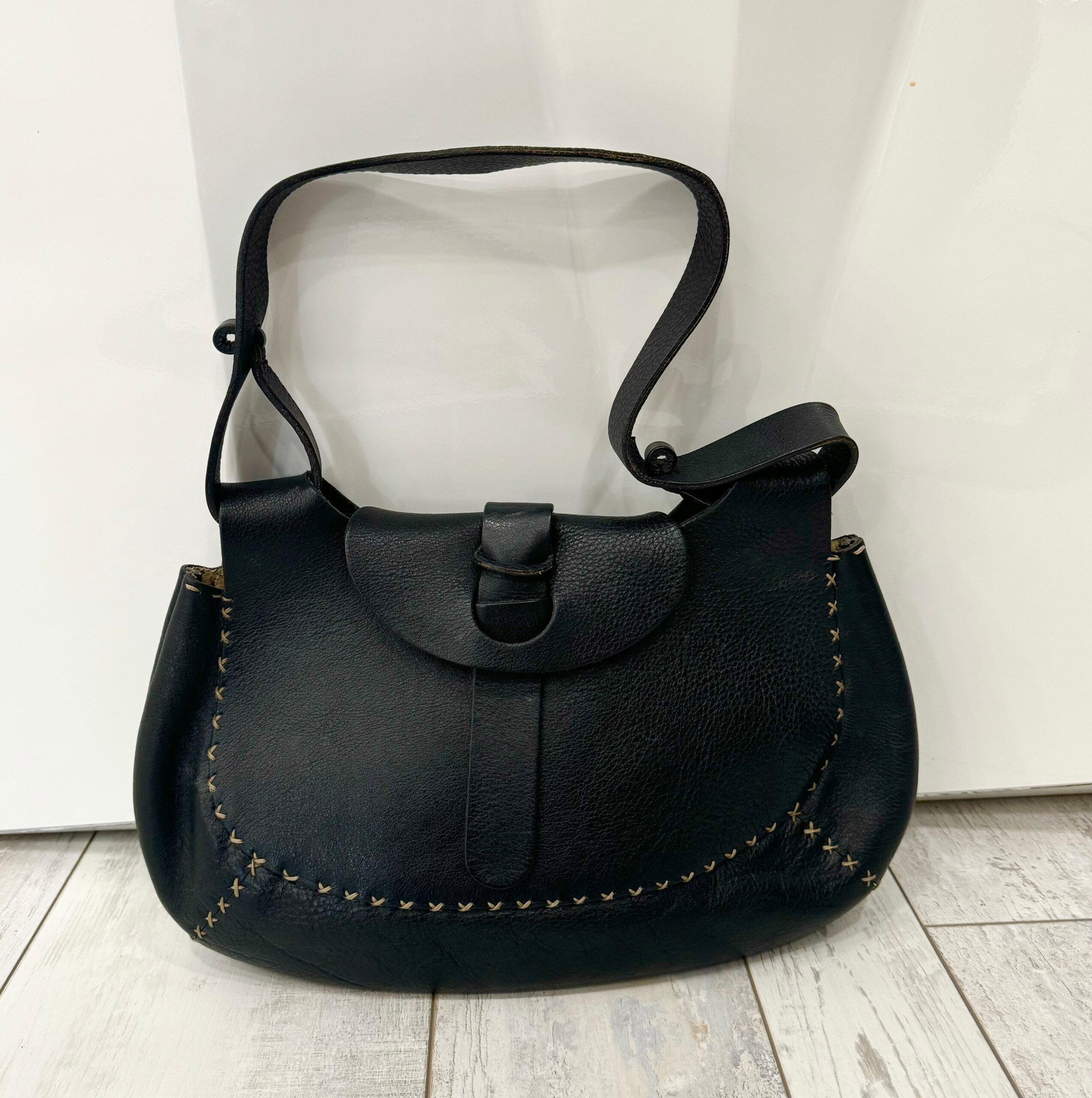 FENDI SELLERIA CALFSKIN LEATHER SHOULDER BAG
