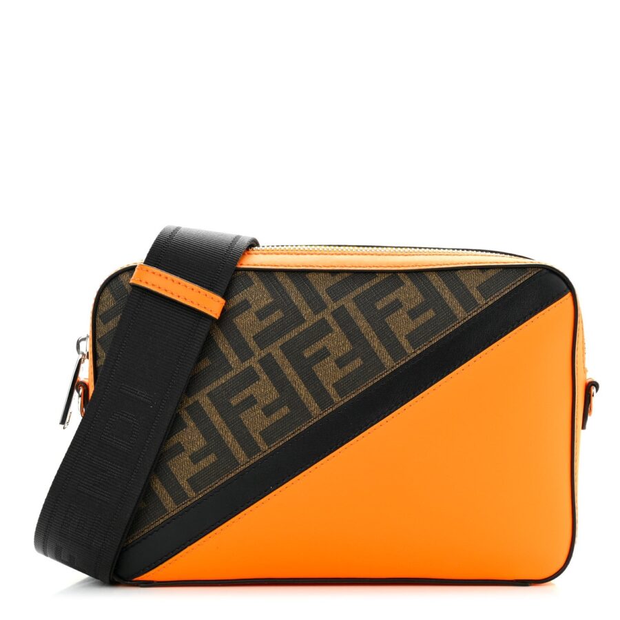 FENDI VITELLO LIBERTY CENTURY FF LOGO CAMERA BAG | Studio Nafay