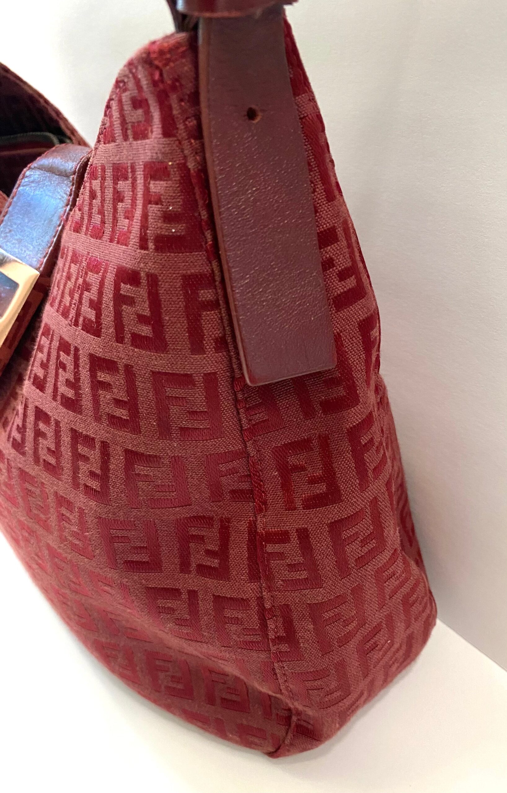 FENDI ZUCCHINO MAMA BAGUETTE SHOULDER BAG