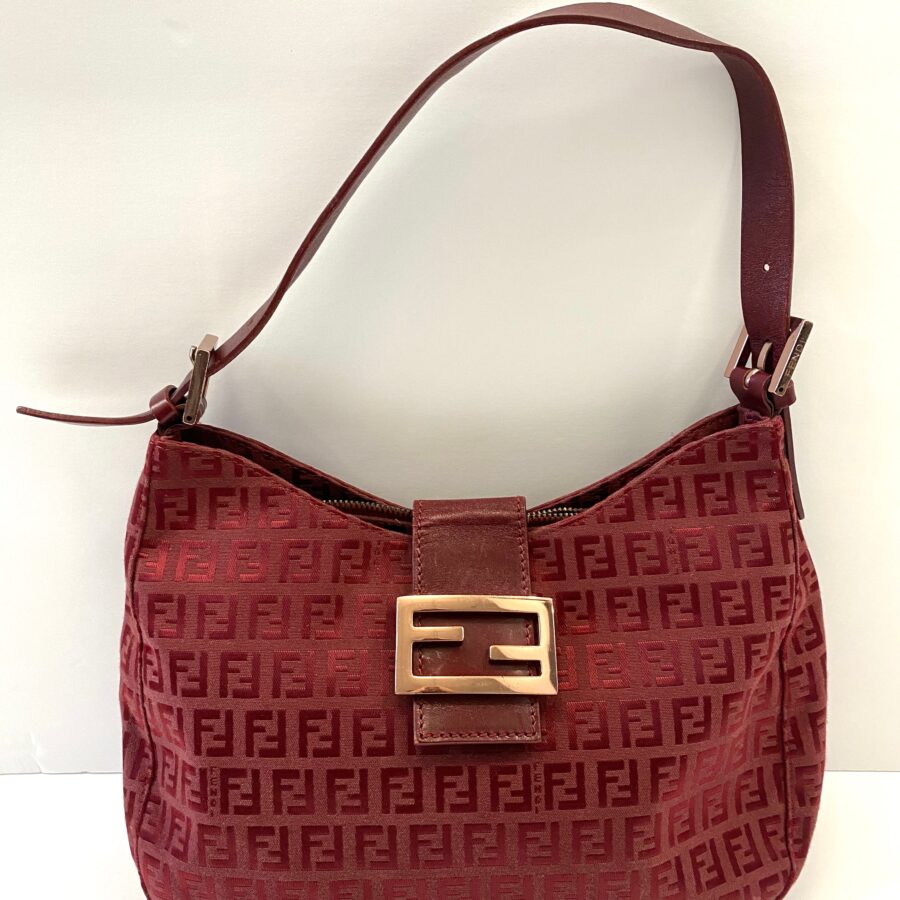 FENDI ZUCCHINO MAMA BAGUETTE SHOULDER BAG | Studio Nafay