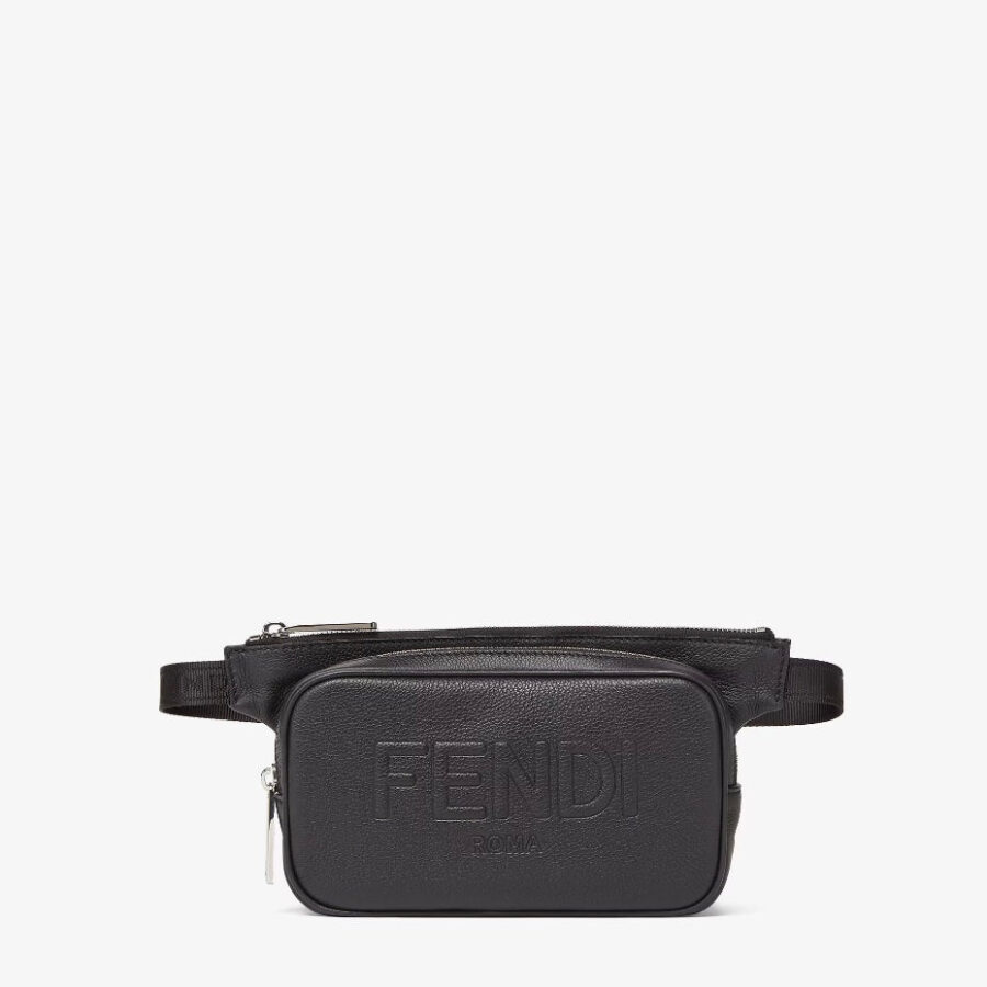 FENDI ROMA LOGO EMBOSSED LEATHER BELT BAG | Studio Nafay