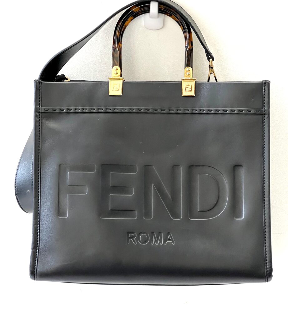 FENDI LEATHER SUNSHINE MEDIUM SHOPPER TOTE BAG - Product Image 2