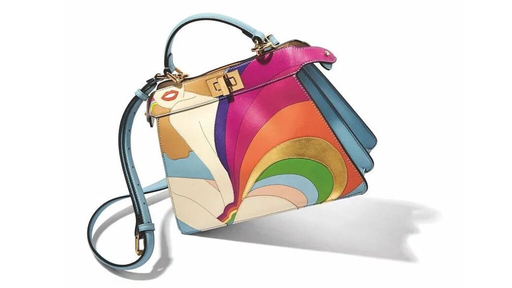 FENDI PEEKABOO ISeeU PRINTED LEATHER BAG - Product Image 2
