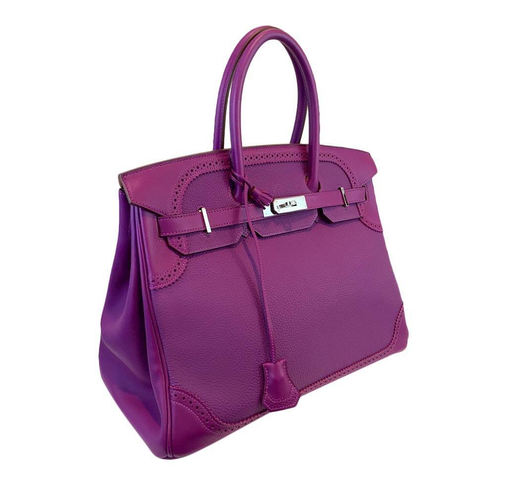 HermesBirkin 35 Ghillies Anemone Bag PHW