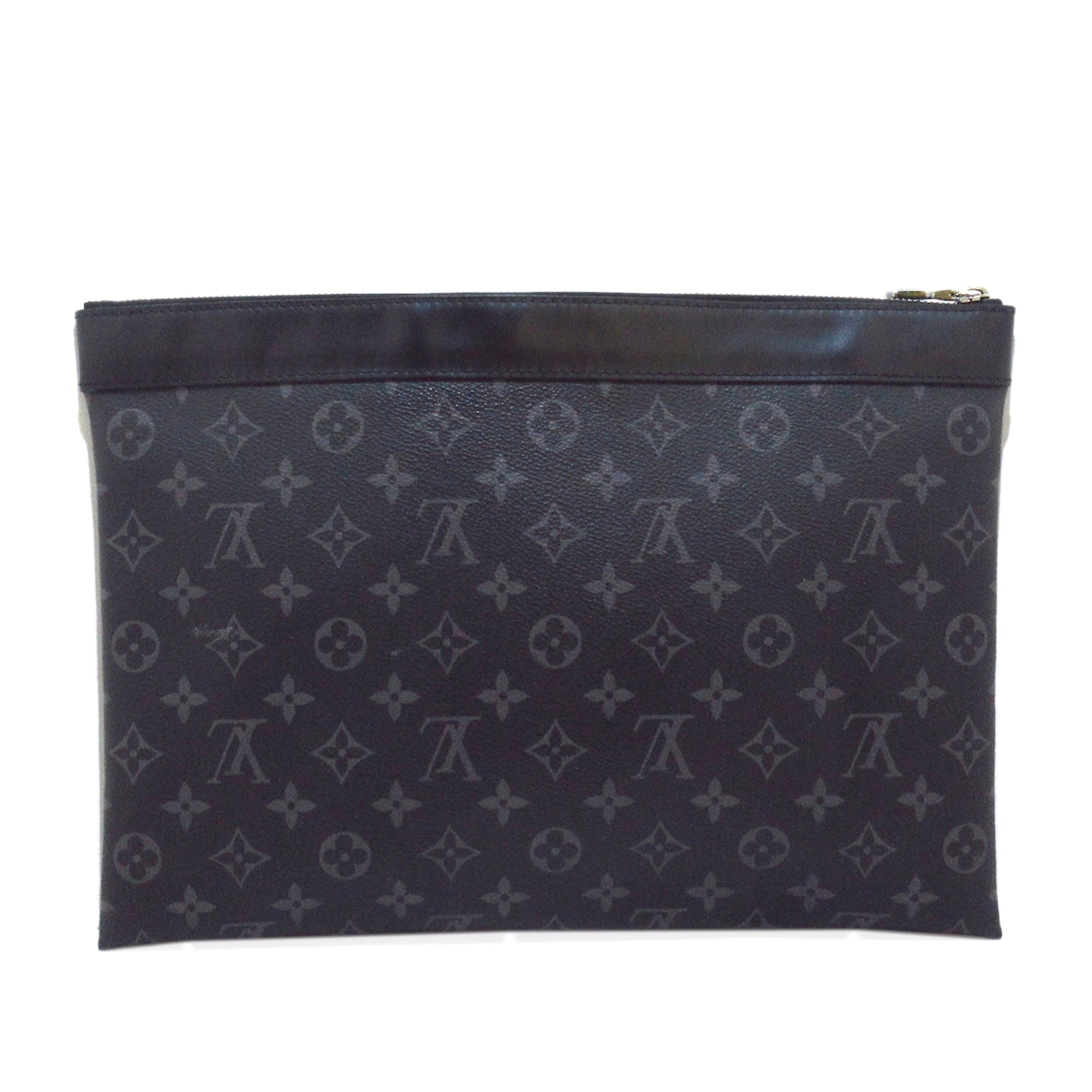 LOUIS VUITTON Monogram Eclipse Discovery Pochette GM Clutch Bag