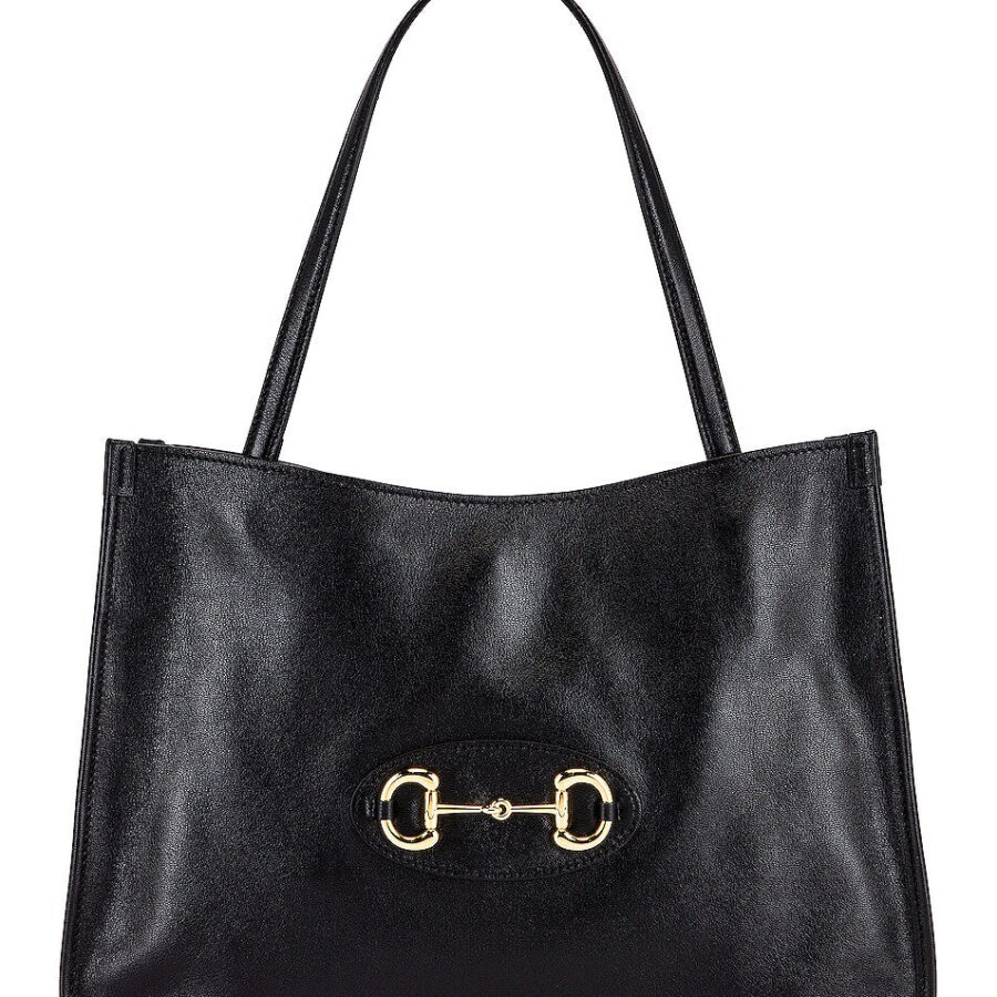 GUCCI MEDIUM HORSEBIT LEATHER TOTE BAG | Studio Nafay