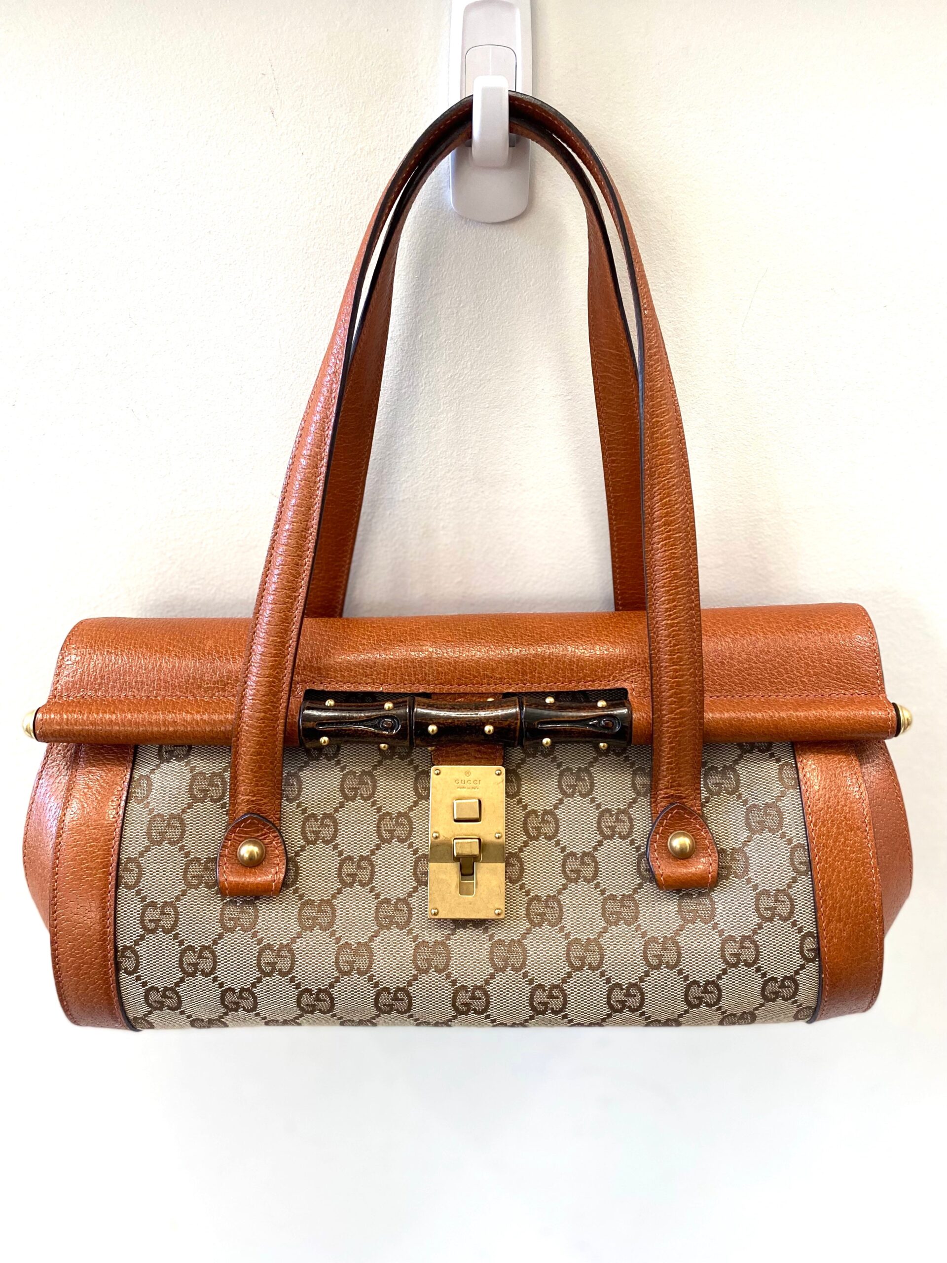 GUCCI GG BAMBOO BULLET SATCHEL