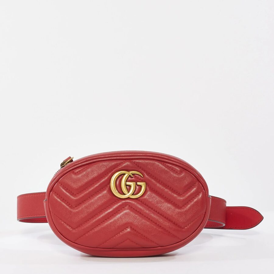 GUCCI GG MARMONT MATELASSE CALFSKIN LEATHER BELT BAG | Studio Nafay