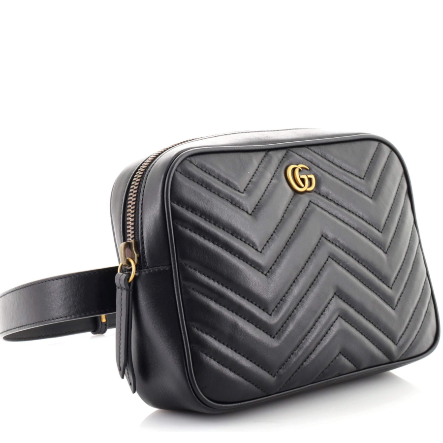 GUCCI GG MARMONT MATELASSE SQUARE BELT BAG | Studio Nafay