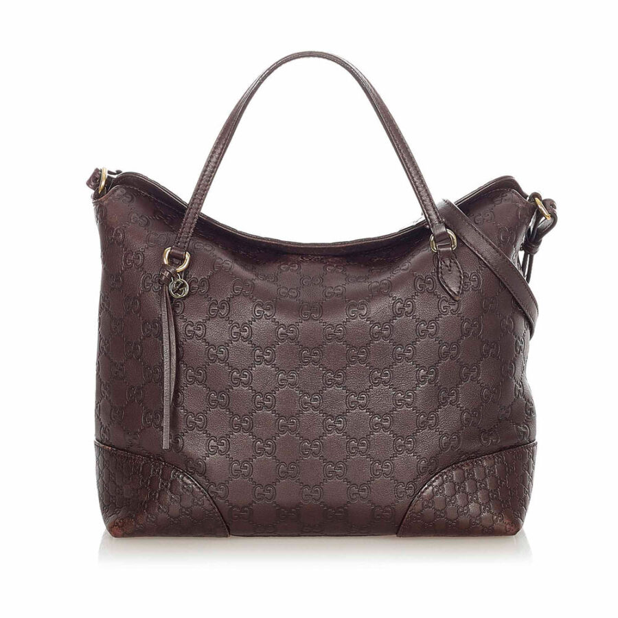 GUCCI GUCCISSIMA LEATHER BREE SATCHEL | Studio Nafay