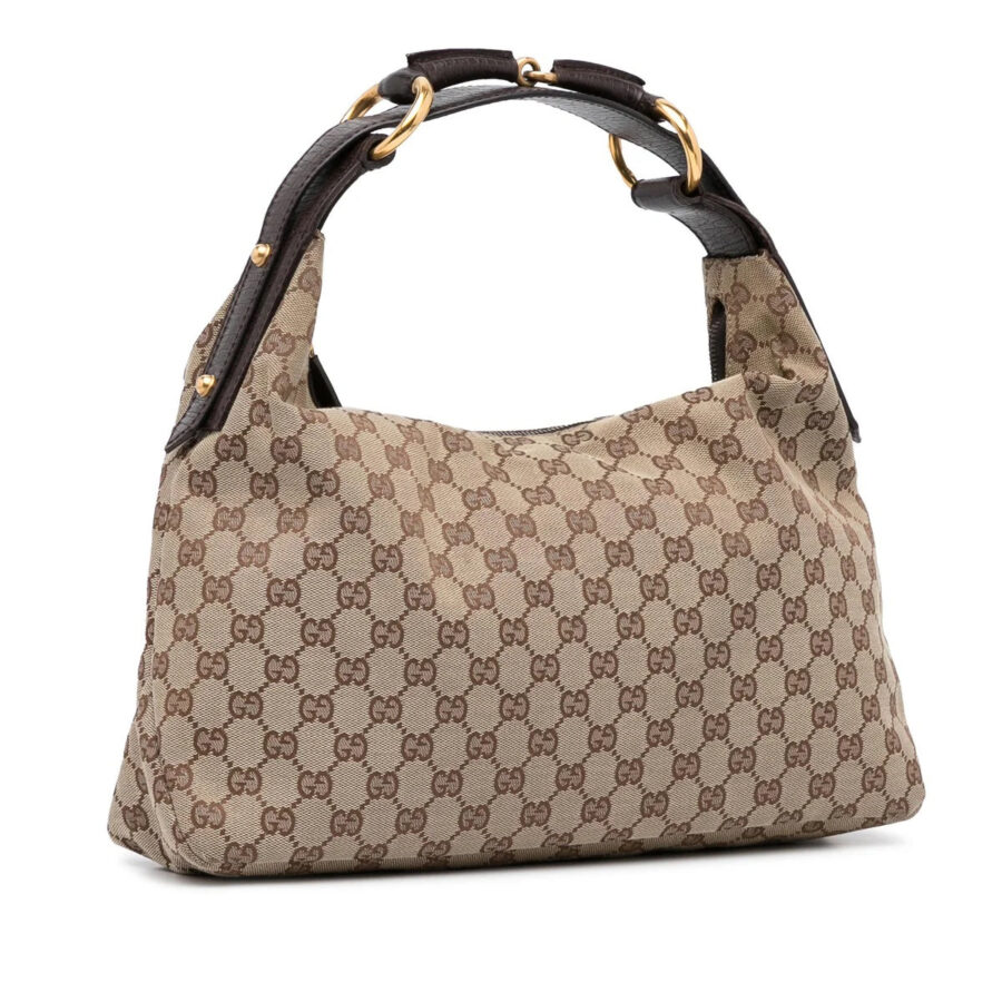 GUCCI GG MONOGRAM HORSEBIT CHAIN MEDIUM HOBO BAG | Studio Nafay