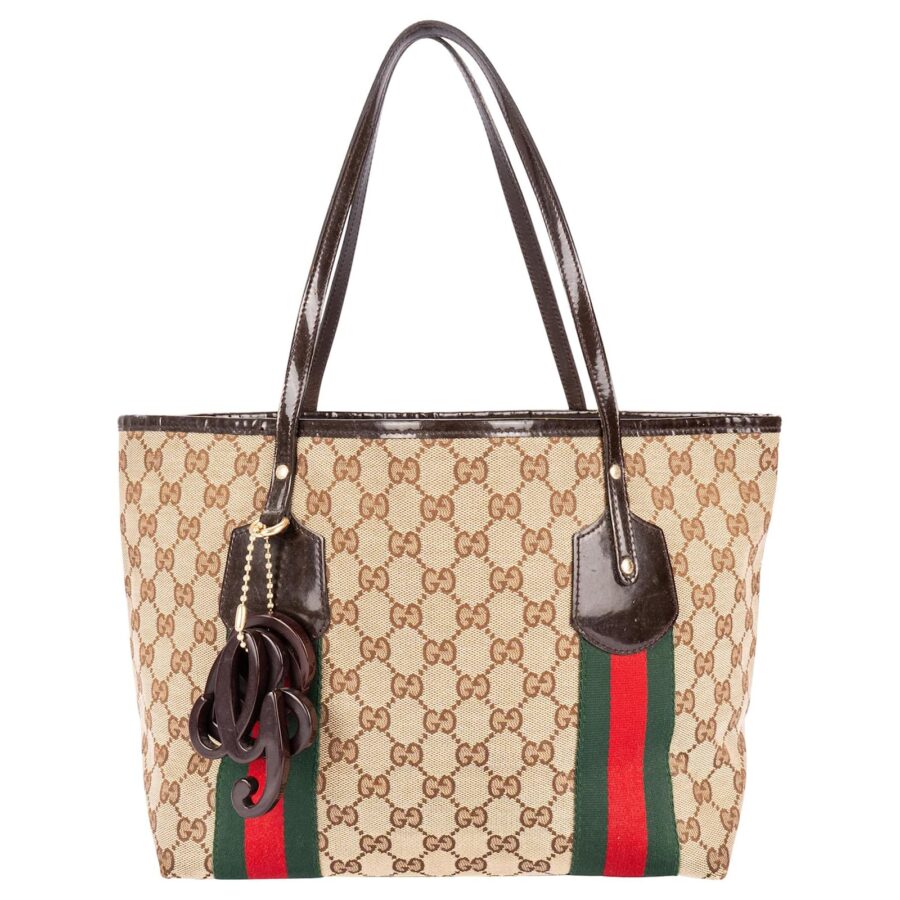 GUCCI GG MONOGRAM WEB SMALL JOLIE TOTE BAG | Studio Nafay