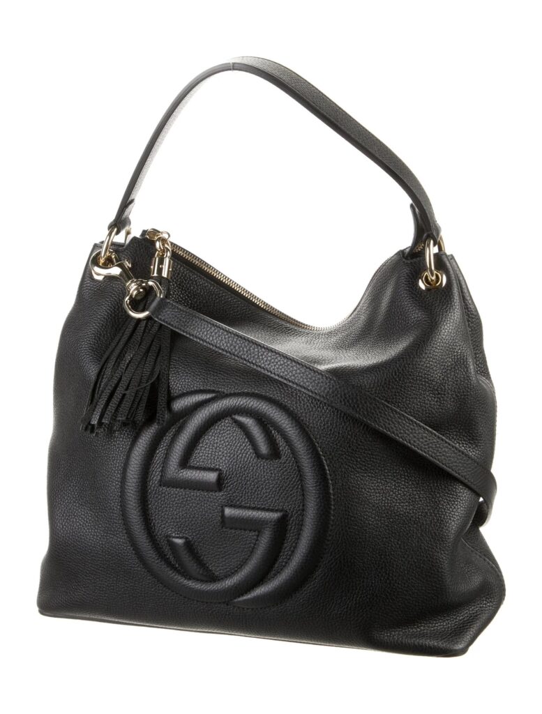 GUCCI PEBBLED CALFSKIN LEATHER MEDIUM SOHO HOBO BAG - Product Image 2