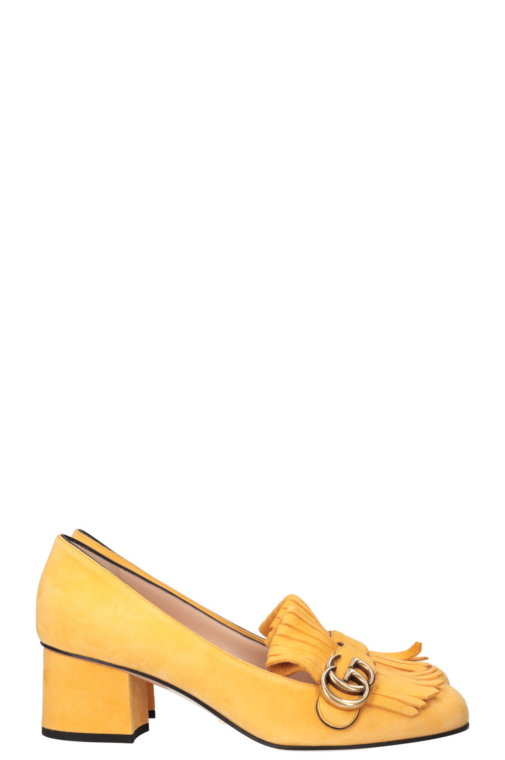 GUCCI Marmont Pumps Yellow Suede