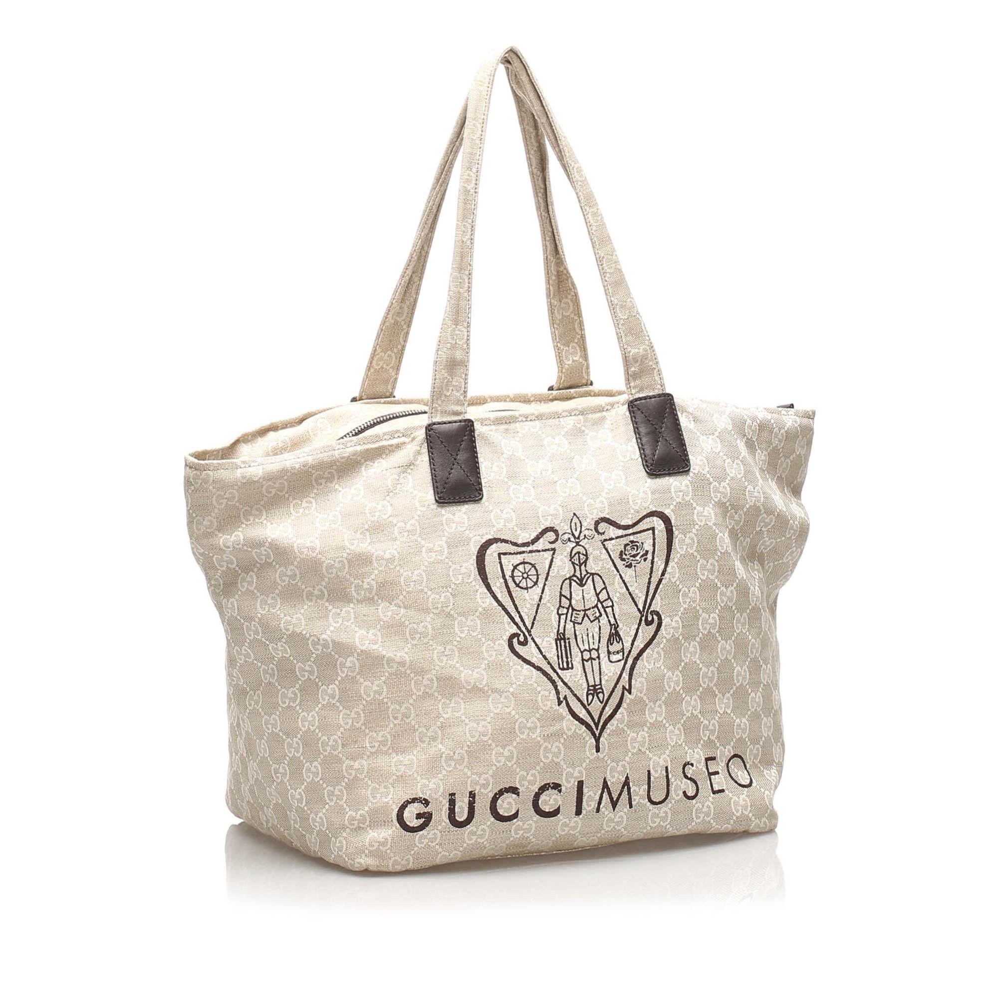 Gucci GG Canvas Museo Tote Bag