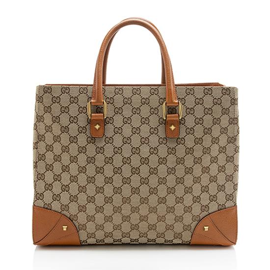 Gucci GG Canvas Nailhead Large Tote | Studio Nafay