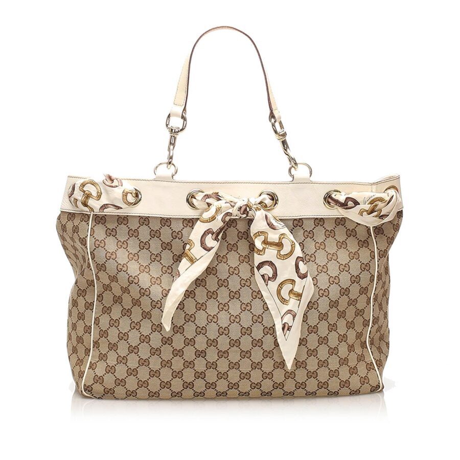 Gucci GG Canvas Positano Tote Bag | Studio Nafay
