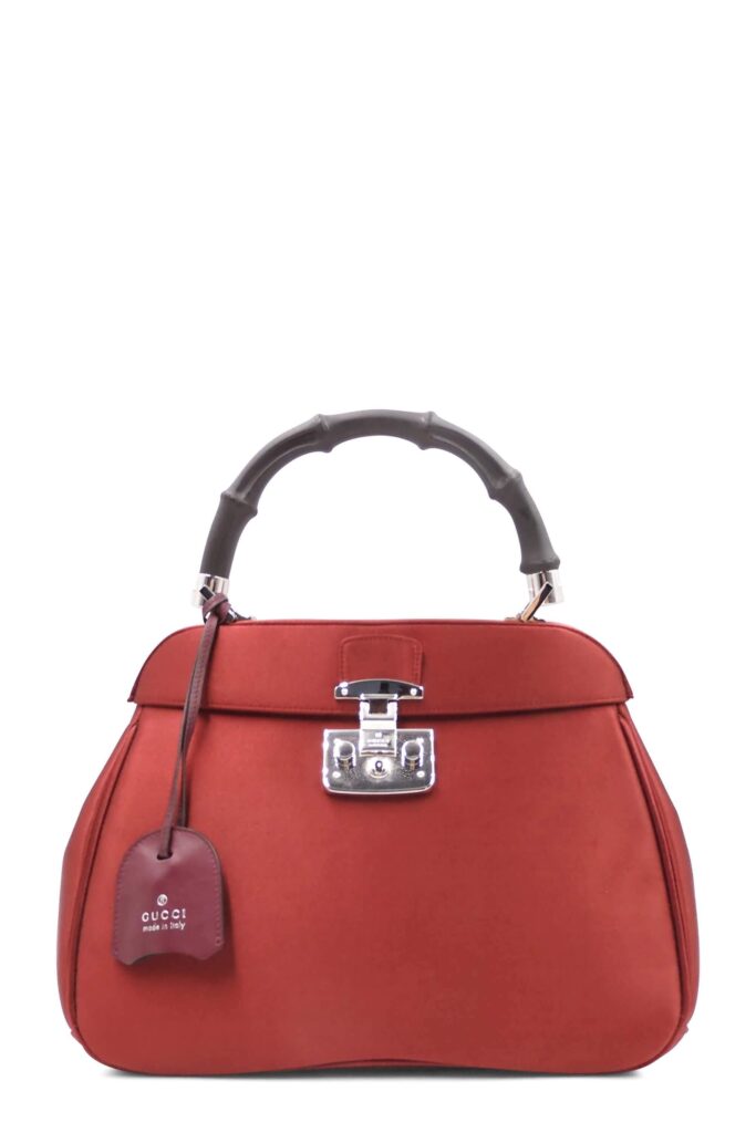 Satin Lady Lock Top Handle Bag - Product Image 2