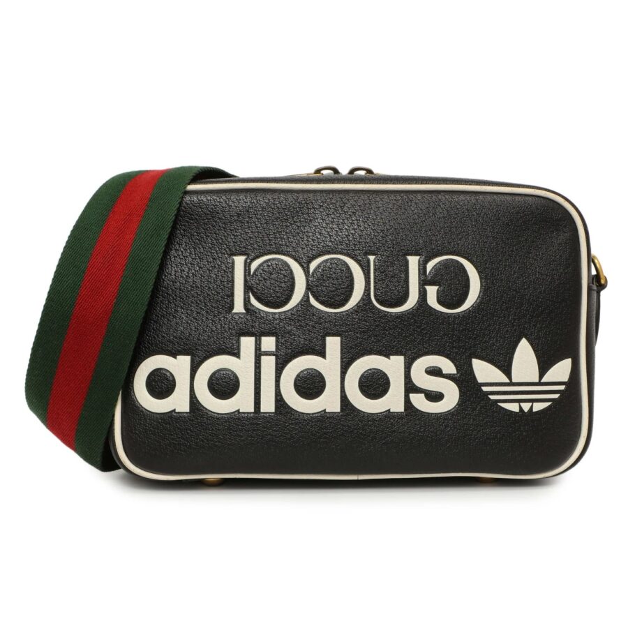 GUCCI X ADIDAS SMALL CALFSKIN LEATHER SHOULDER BAG | Studio Nafay