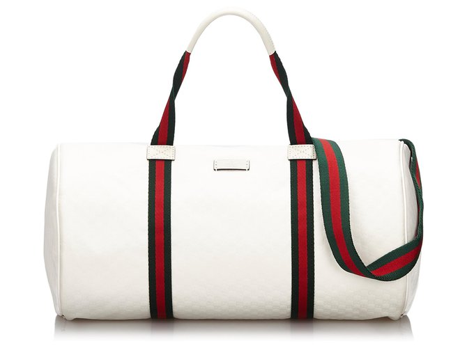 GUCCI MICRO GG WEB NYLON DUFFEL BAG | Studio Nafay