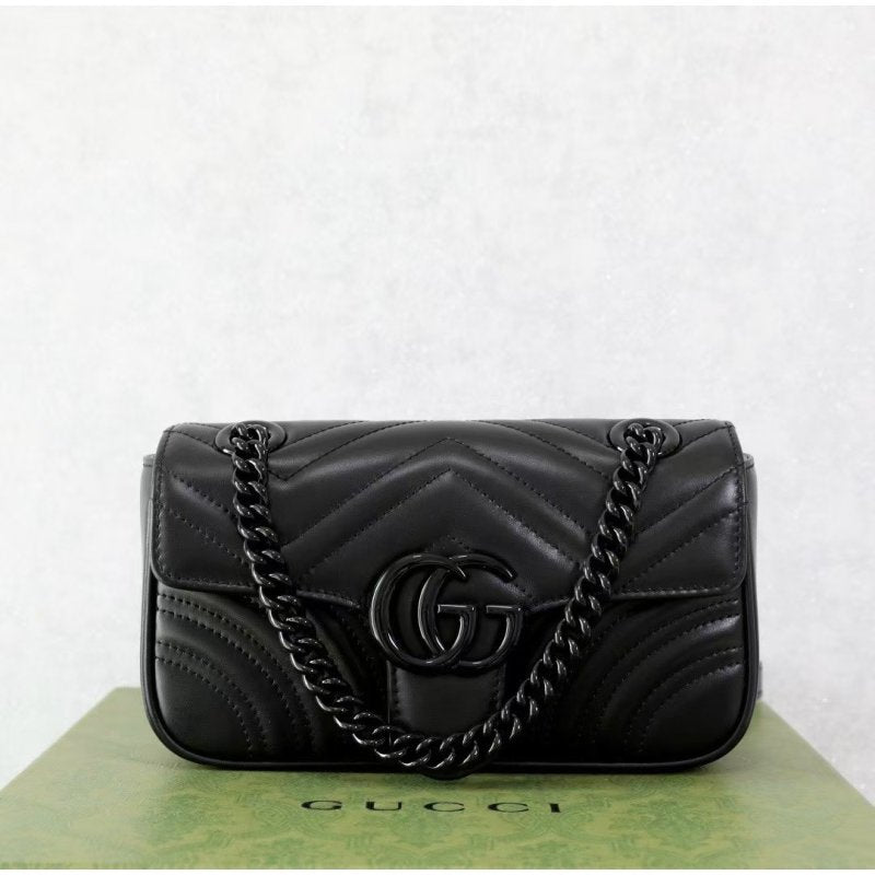 Gucci GG Marmont All Black Bag