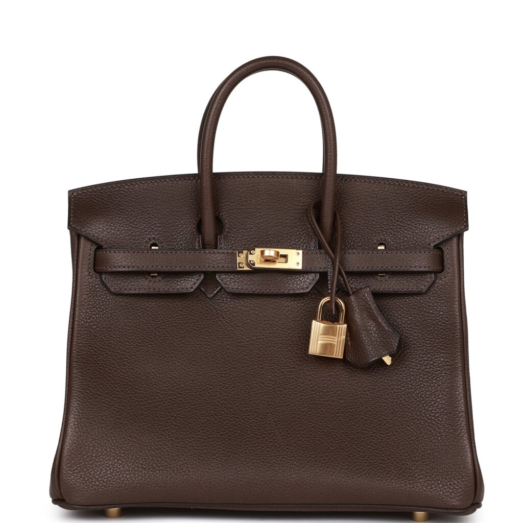 Hermes Birkin 25 Ebene Barenia Faubourg Gold Hardware - Product Image 2