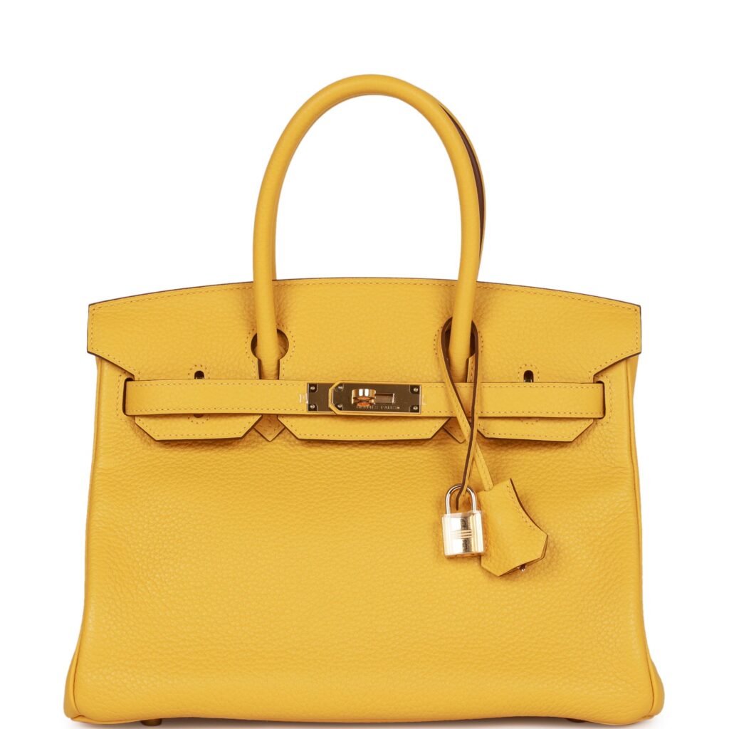 Hermes Birkin 30 Soleil Clemence Gold Hardware - Product Image 2