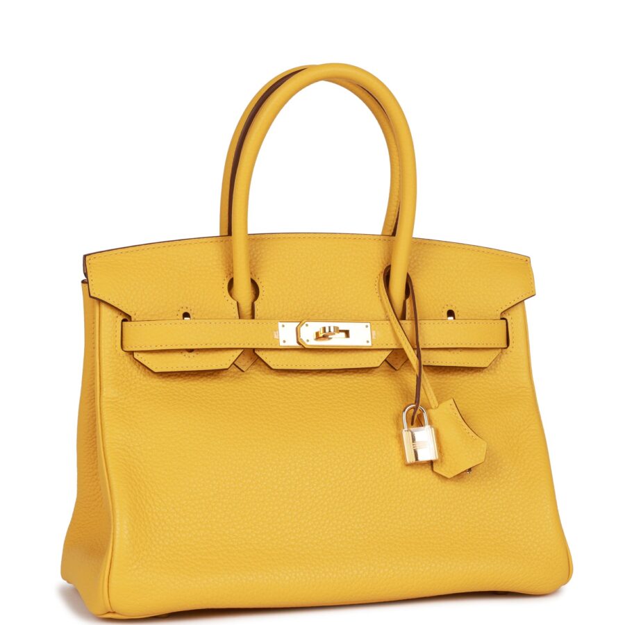 Hermes Birkin 30 Soleil Clemence Gold Hardware | Studio Nafay