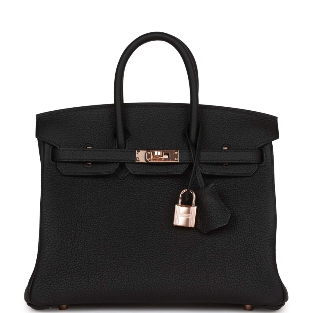 Hermes Birkin 25 Black Togo Rose Gold Hardware - Product Image 2