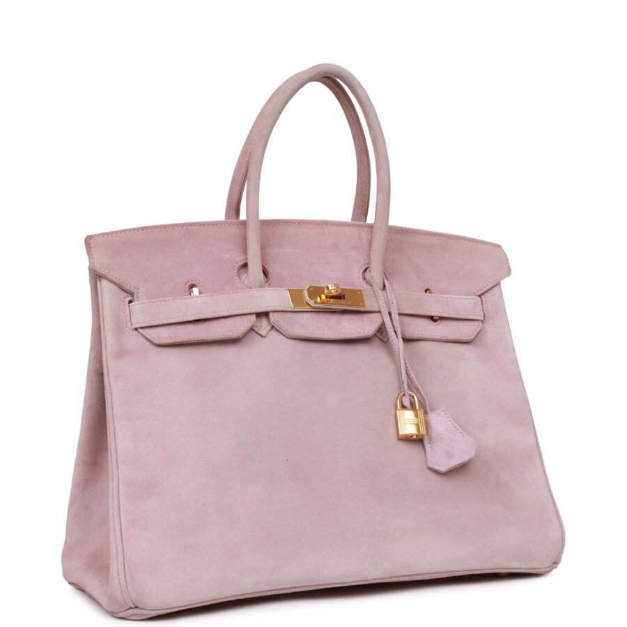 Hermes Birkin 35 Lilac Doblis Gold Hardware | Studio Nafay