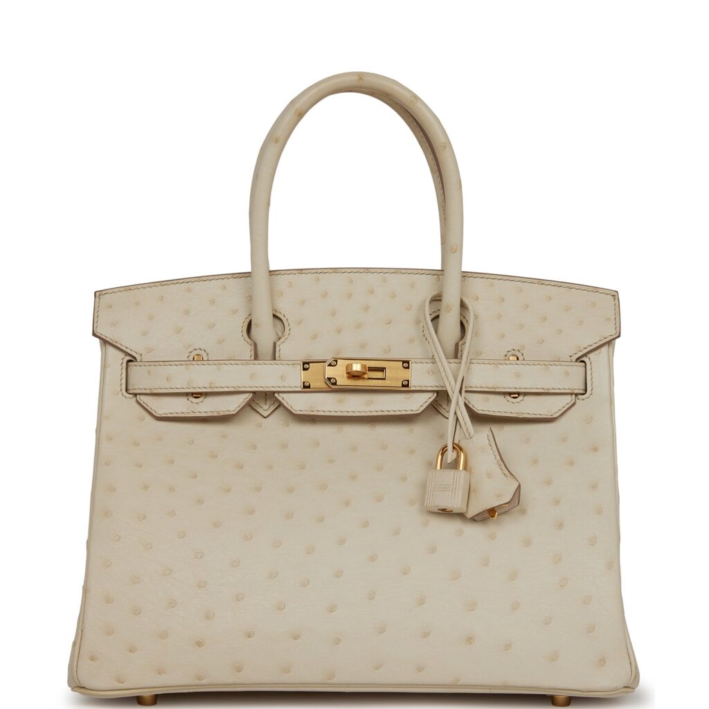 Hermes Birkin 30 Beton Ostrich Gold Hardware - Product Image 2