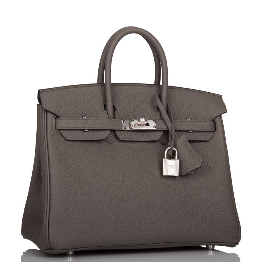 Hermes Birkin 25 Etain Togo Palladium Hardware | Studio Nafay