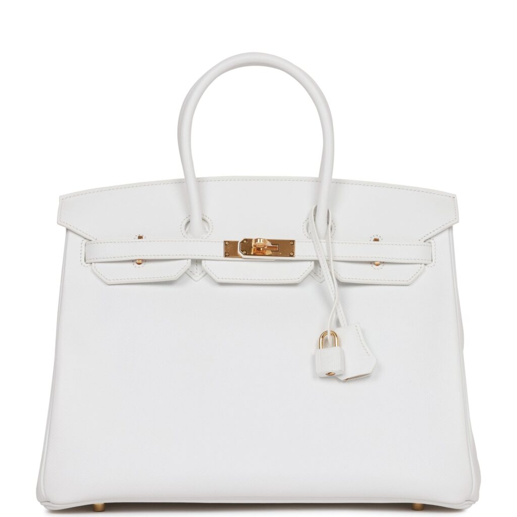 Hermes Birkin 35 White Epsom Gold Hardware - Product Image 2